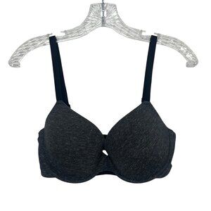 Auden The Everyday Bra Womens Size 34DD Black Underwire